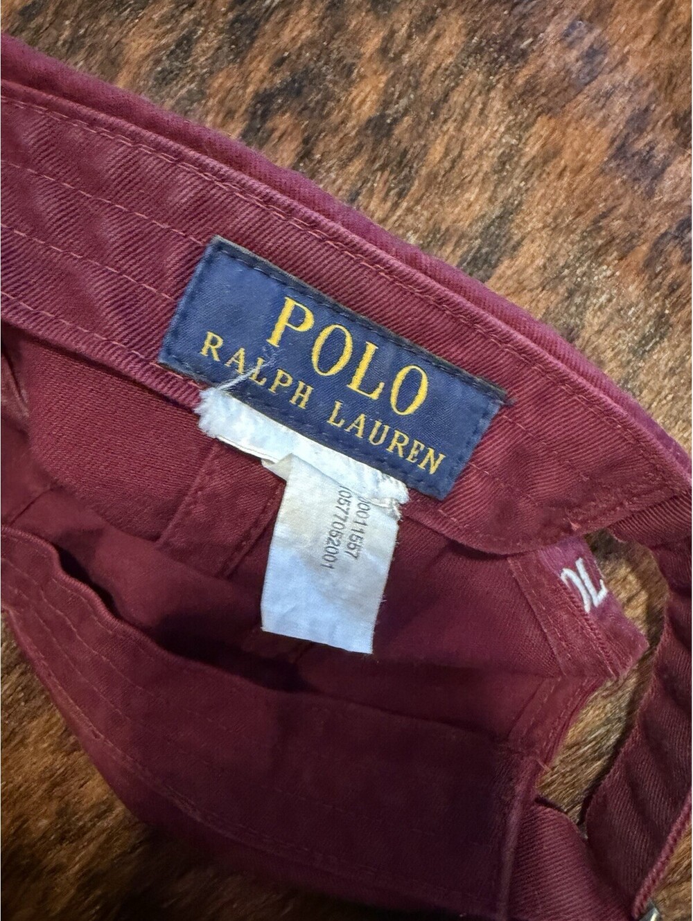 Polo By Ralph Lauren Adjustable Maroon Ball Cap One Size White Pony - Picture 5 of 7
